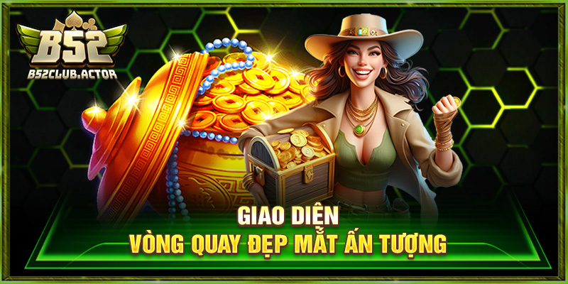 Giao diện vòng quay đẹp mắt ấn tượng