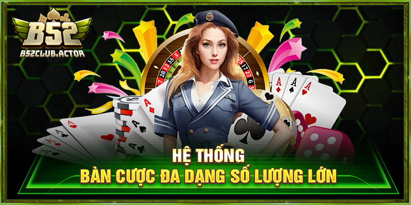 Hệ thống bàn cược đa dạng số lượng lớn