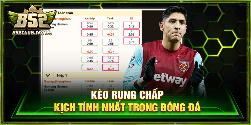 Kèo rung chấp kịch tính nhất trong bóng đá