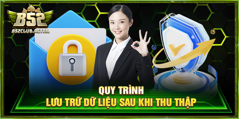 Quy trình lưu trữ dữ liệu sau khi thu thập