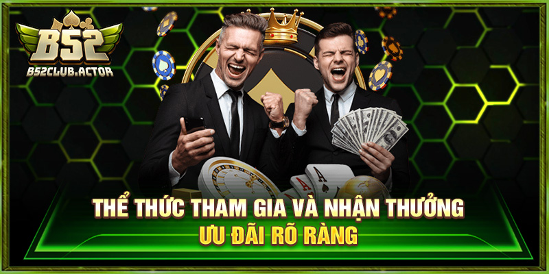 Thể thức tham gia và nhận thưởng ưu đãi rõ ràng